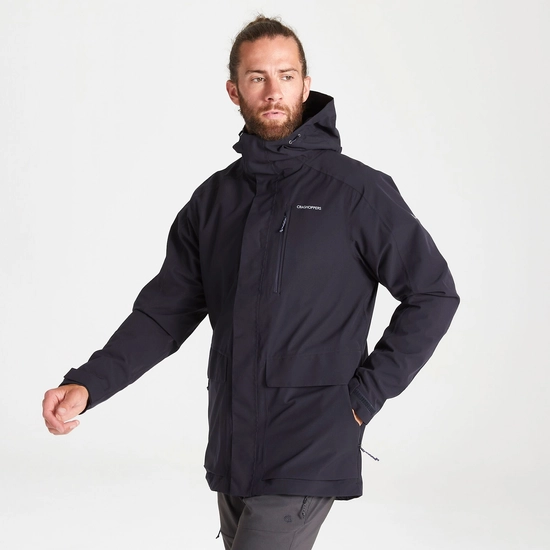 Men's Lorton 3 In 1 Jacket | Dark Navy / Potters Clay