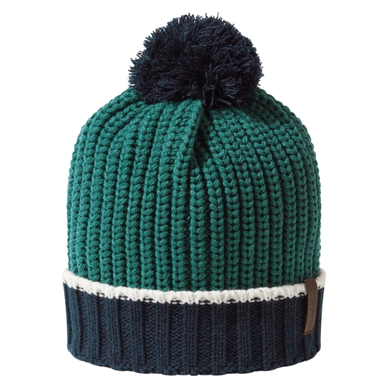 Kid's Burrow Beanie | Sacramento Green / Blue Navy