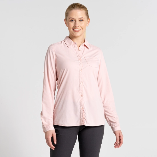 Women's Nosilife Bardo Long Sleeved Shirt | Pink Clay