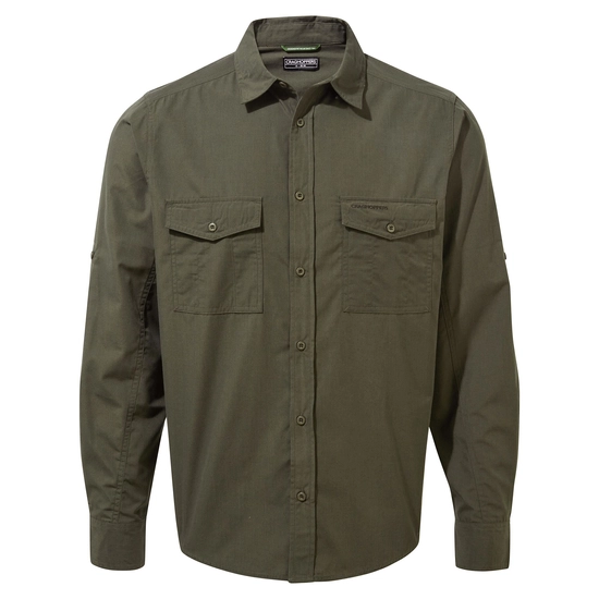Men's Kiwi Long Sleeved Shirt | Woodland Green