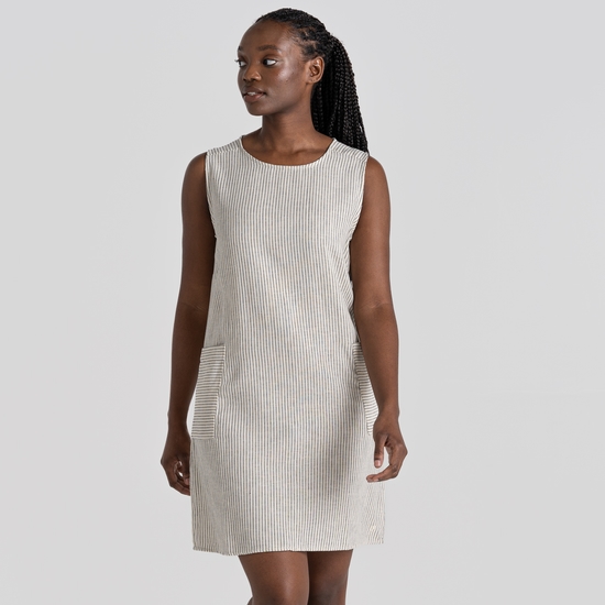 Women's NosiBotanical Marin Dress | Blue Navy Stripe