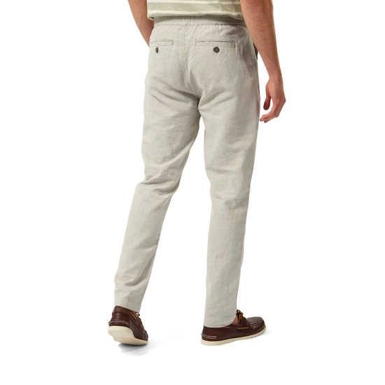 Men's NosiBotanical Kier Trouser | Parchment Marl