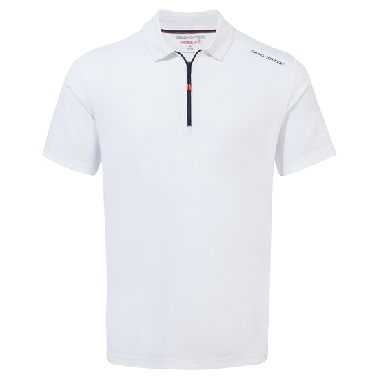 Men's NosiLife Pro Active Short Sleeved Polo | White