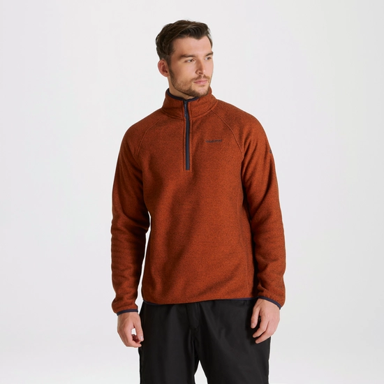 Men's Durrus Half Zip Fleece | Potters Clay