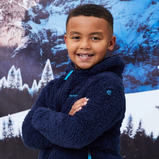 Kid's Kaito Hooded Jacket | Blue Navy