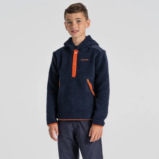 Kid's Mitson Hooded Overhead | Blue Navy