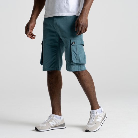 Men's Cargo Shorts | Washed Teal