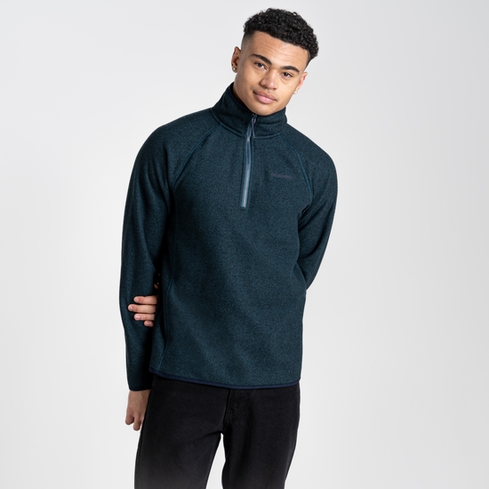 Men's Durrus Half Zip Fleece | Dark Aegean Blue