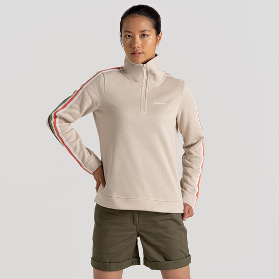 Women's Lyra Half Zip Fleece | Stone