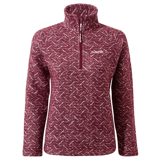 Women's Talladale Half Zip Fleece Jacket | Morello