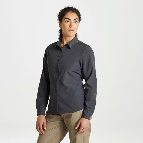 Women's Expert Kiwi Long Sleeved Shirt | Carbon Grey