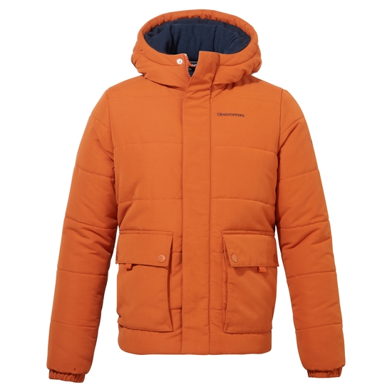 Kid's Maro Insulated Hooded Jacket | Potters Clay