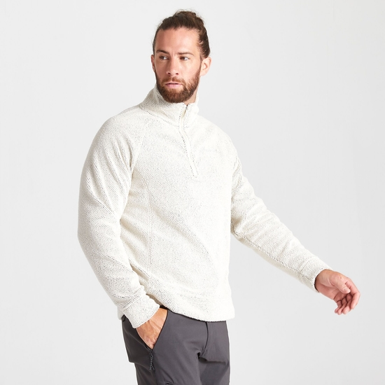 Cason Half-Zip | Ecru