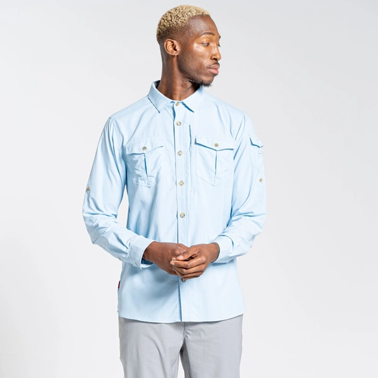 Men's Nosilife Adventure II Long Sleeved Shirt | Harbour Blue