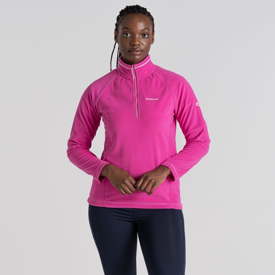 Women's Miska Half Zip Fleece | Fuchsia