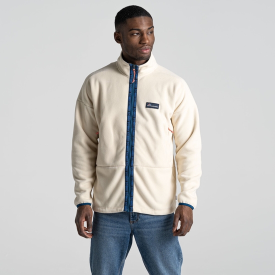 Haskin Full Zip Fleece | Ecru