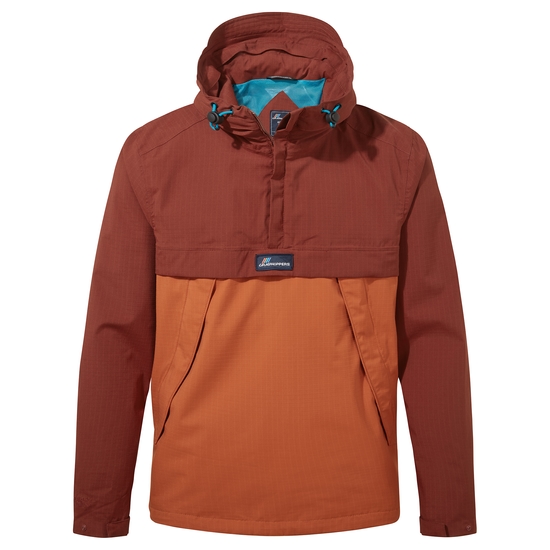 Waterproof Anderson Cagoule | Mahogany / Potters Clay