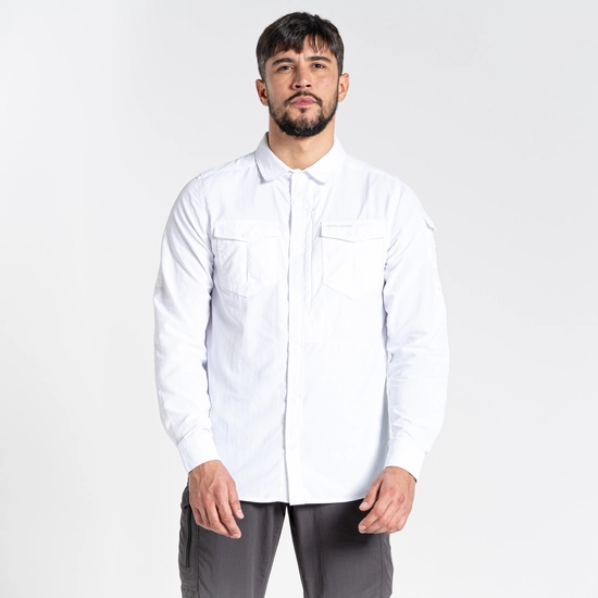 Men's Nosilife Adventure II Long Sleeved Shirt | White