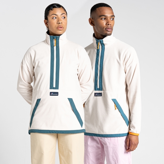 Welwood Half Zip Fleece | Ecru