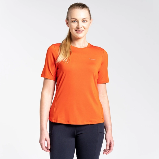 Women's Aliso Short Sleeved T-Shirt | Blood Orange