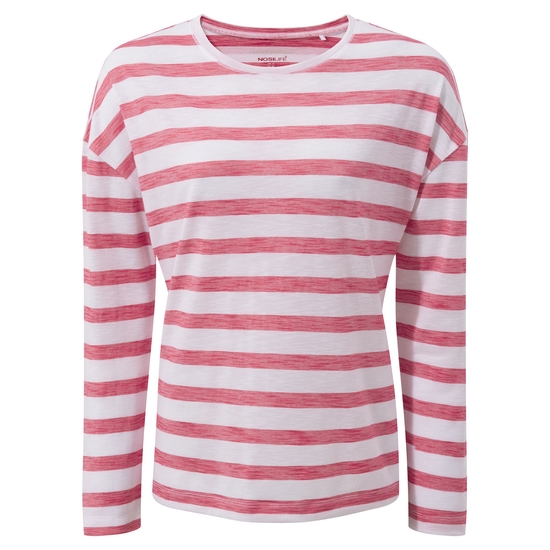 Women's Nosilife Cora Long Sleeved Top | Orchid Flower Stripe