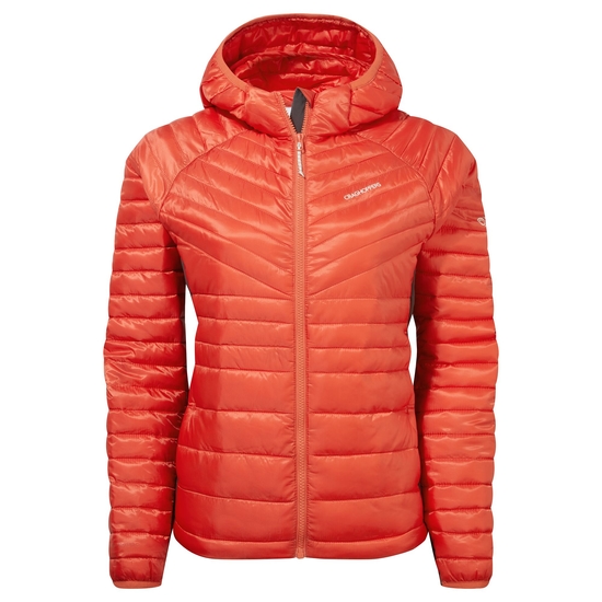 Women's ExpoLite Insulated Hooded Jacket | Ember Orange