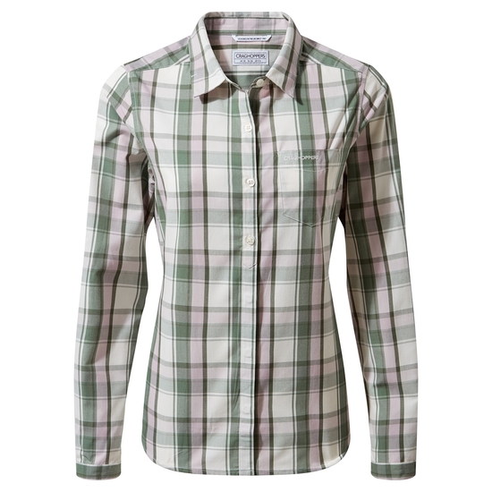 Women's Kiwi II Long Sleeved Shirt | Sage Check
