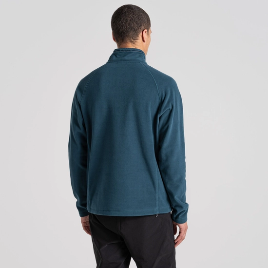 Men's Corey Half Zip Fleece | Dark Aegean Blue