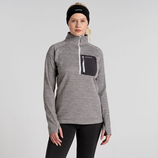 Women's Trina Half Zip Fleece | Silver Cloud