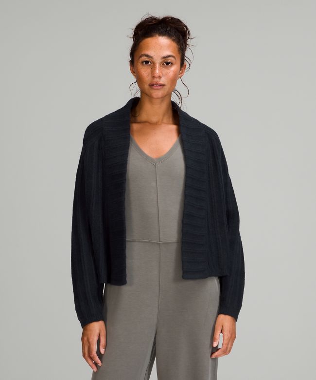 Twin Rib Sweater Wrap