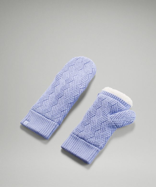 Chevron Knit Mitten