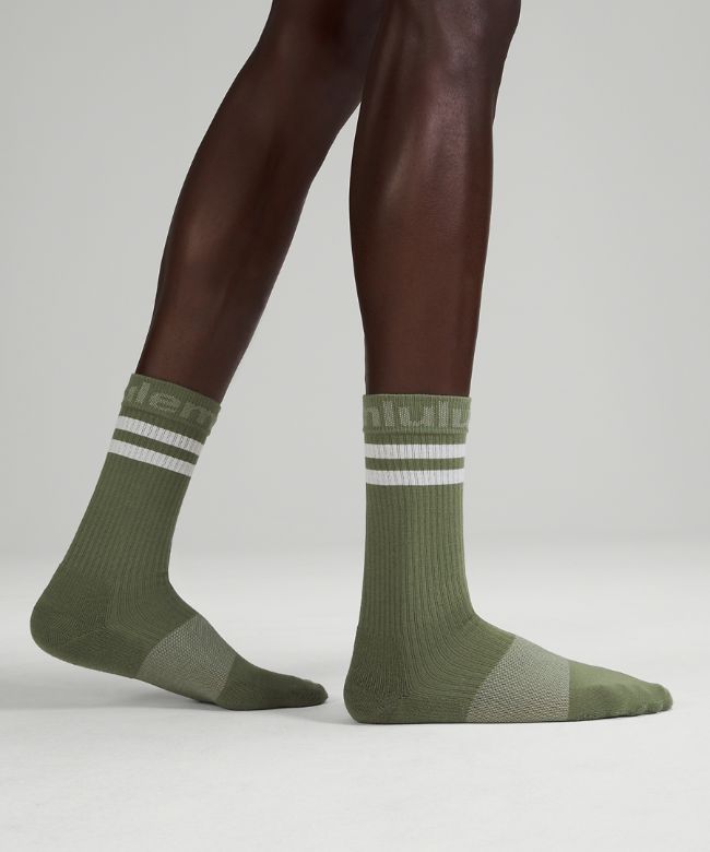 Daily Stride Crew Sock Sport Stripe 3 Pack Box Set
