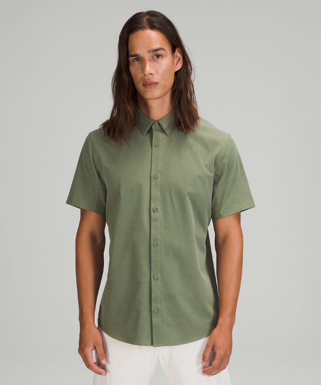 Airing Easy Short Sleeve Button Up Shirt Ventlight Mesh