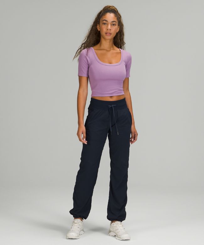 Ribbed Held Tight Short Sleeve Shirt