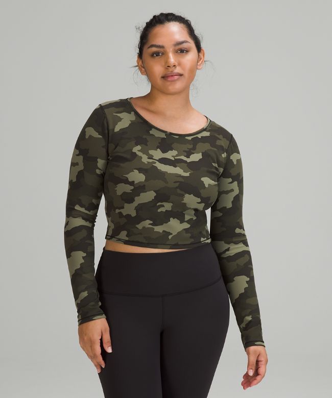 Wunder Train Cropped Long Sleeve Shirt