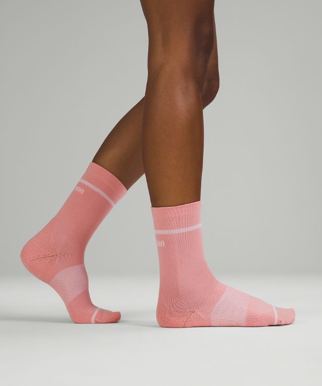 Power Stride Crew Sock 2 Pack Stripe