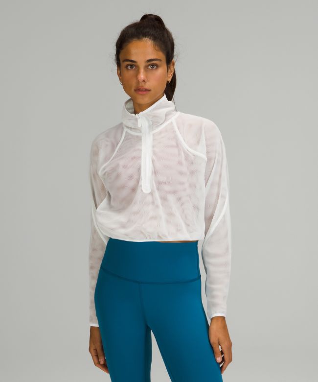 Reversible Mesh 1/2 Zip