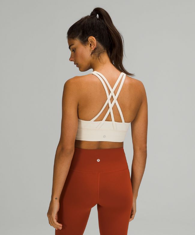 Energy High-Neck Longline Ribbed Bra Medium Support, B–D Cups