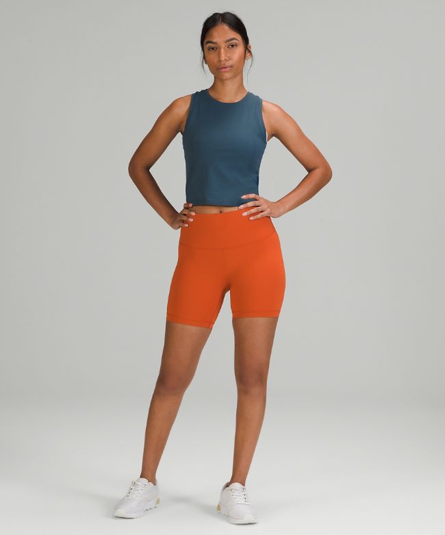 Swiftly High Neck Cropped Tank