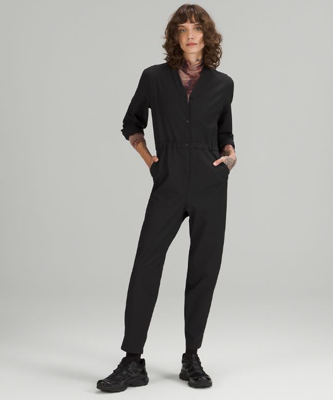 lululemon lab Wool-Blend Long Sleeve Jumpsuit Online Only
