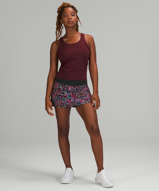 Play Off the Pleats Mid-Rise Skirt
