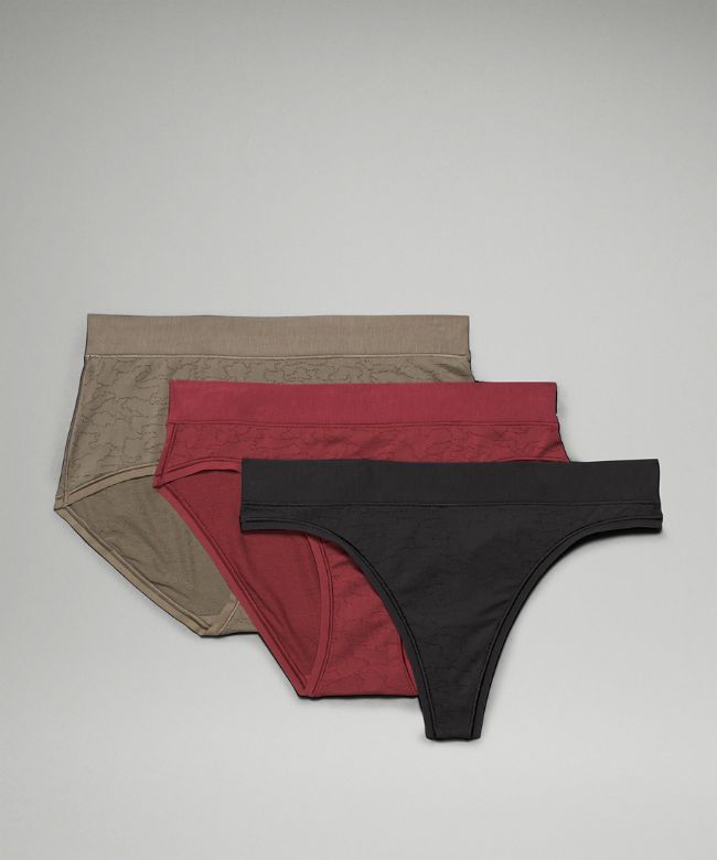 UnderEase Mid-Rise Multi-Silhouette Underwear 3 Pack Lace