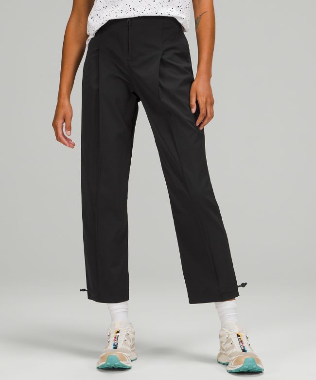 Cotton-Blend Twill Trouser 7/8 Length