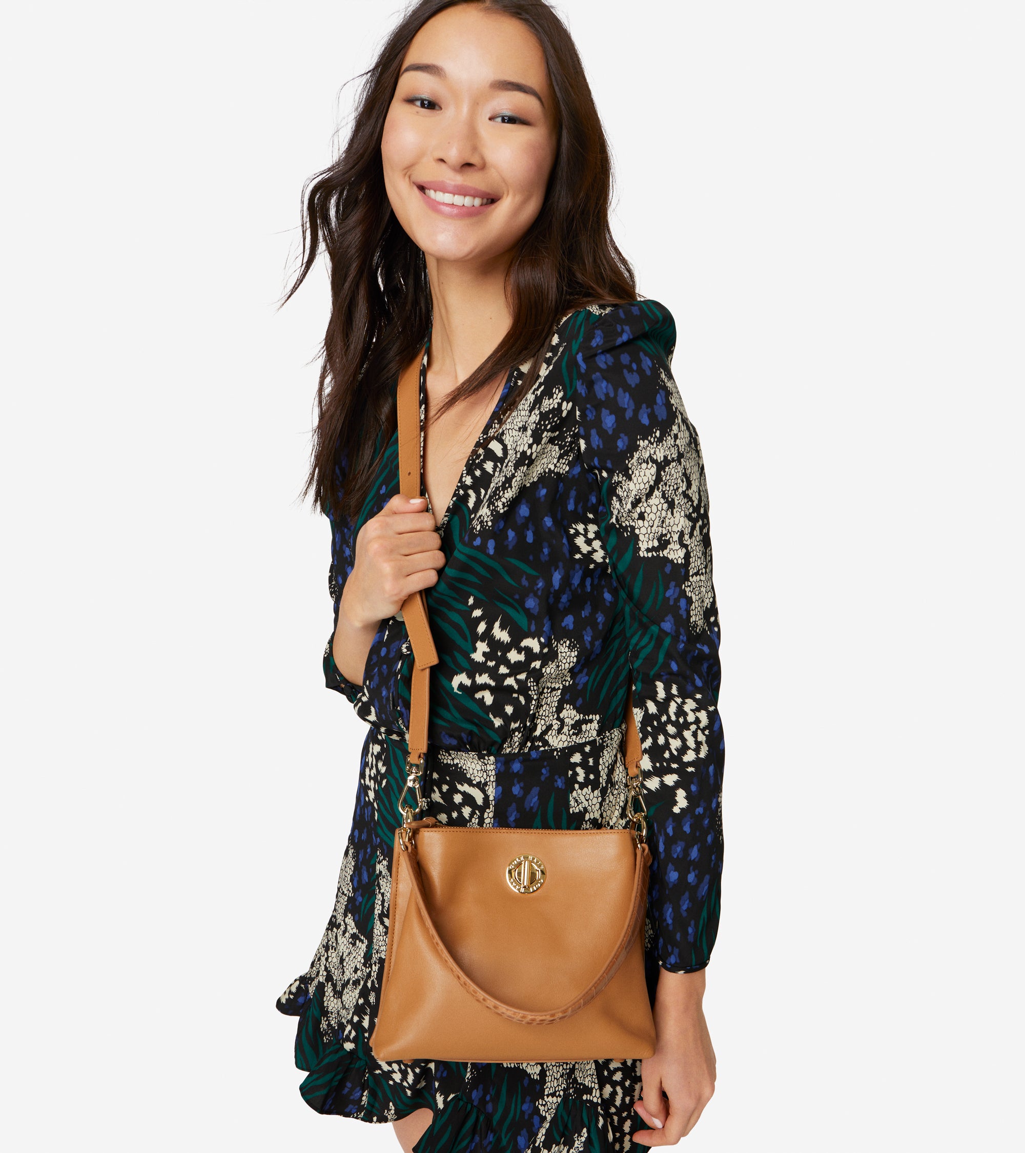 Women's Small Turnlock Bucket Bag