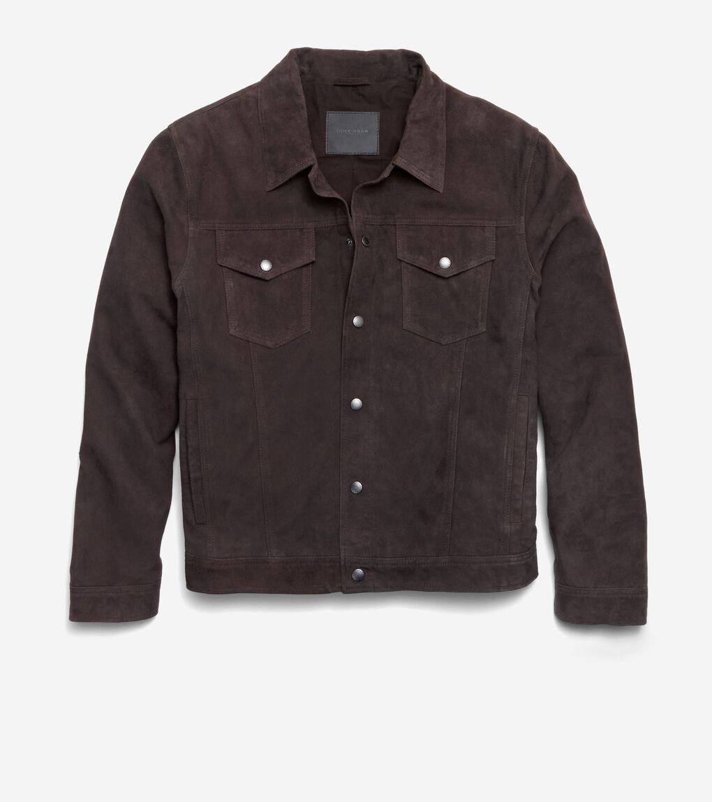 Men's Suede Trucker Jacket
