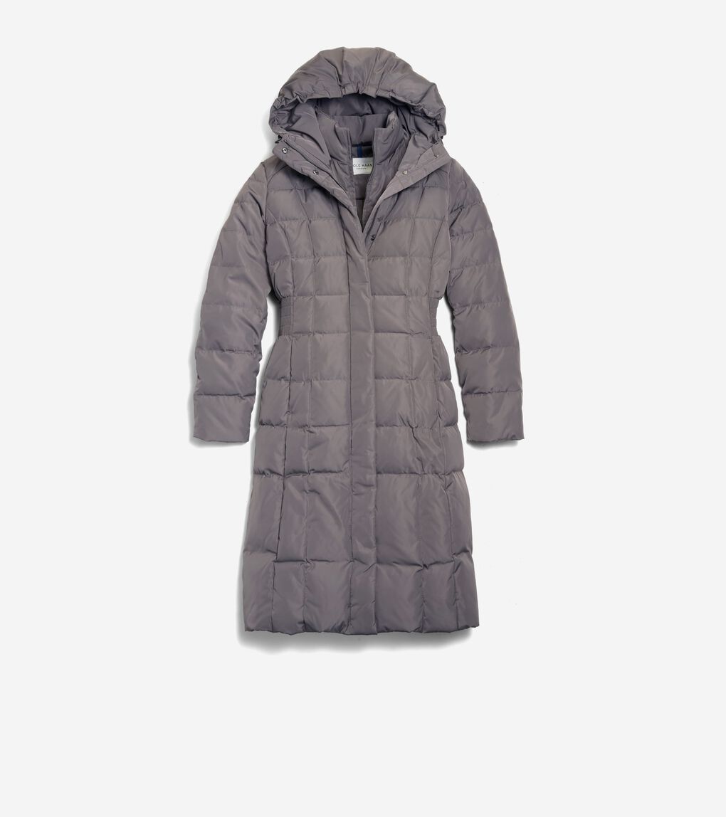 Women's 40" Signature Hooded Taffeta Down Coat