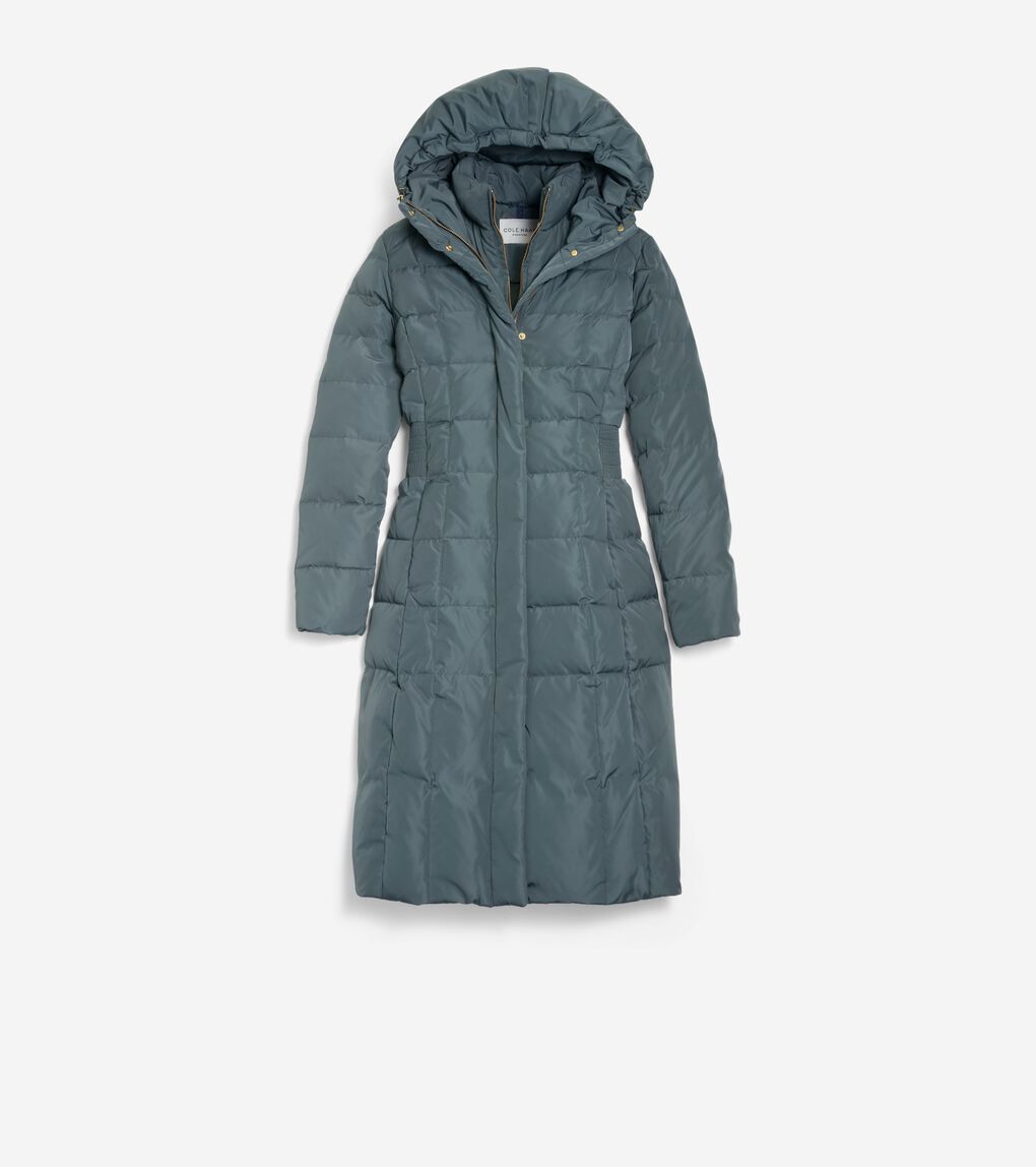 Women's 40" Signature Hooded Taffeta Down Coat