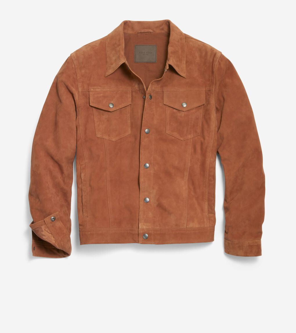 Men's Suede Trucker Jacket