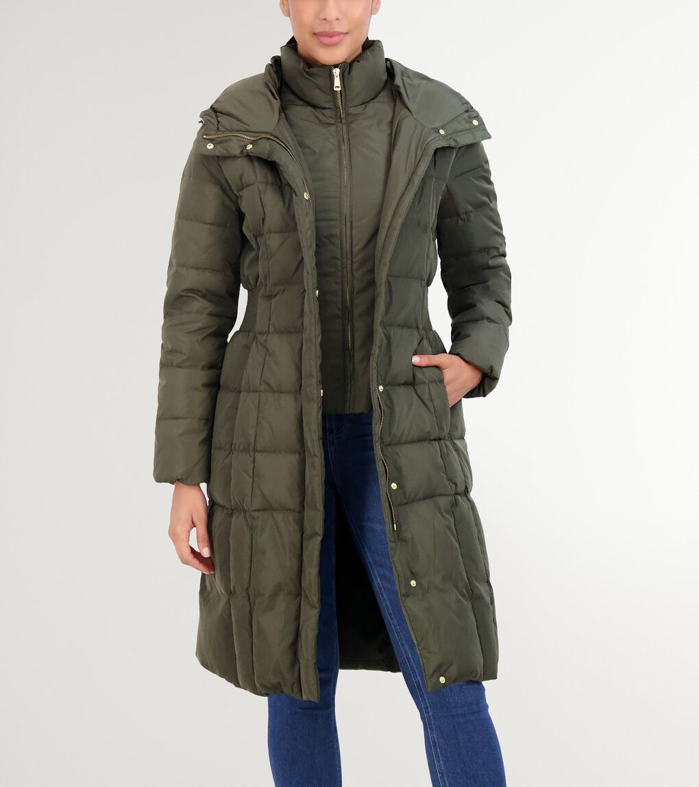 Women's 40" Signature Hooded Taffeta Down Coat