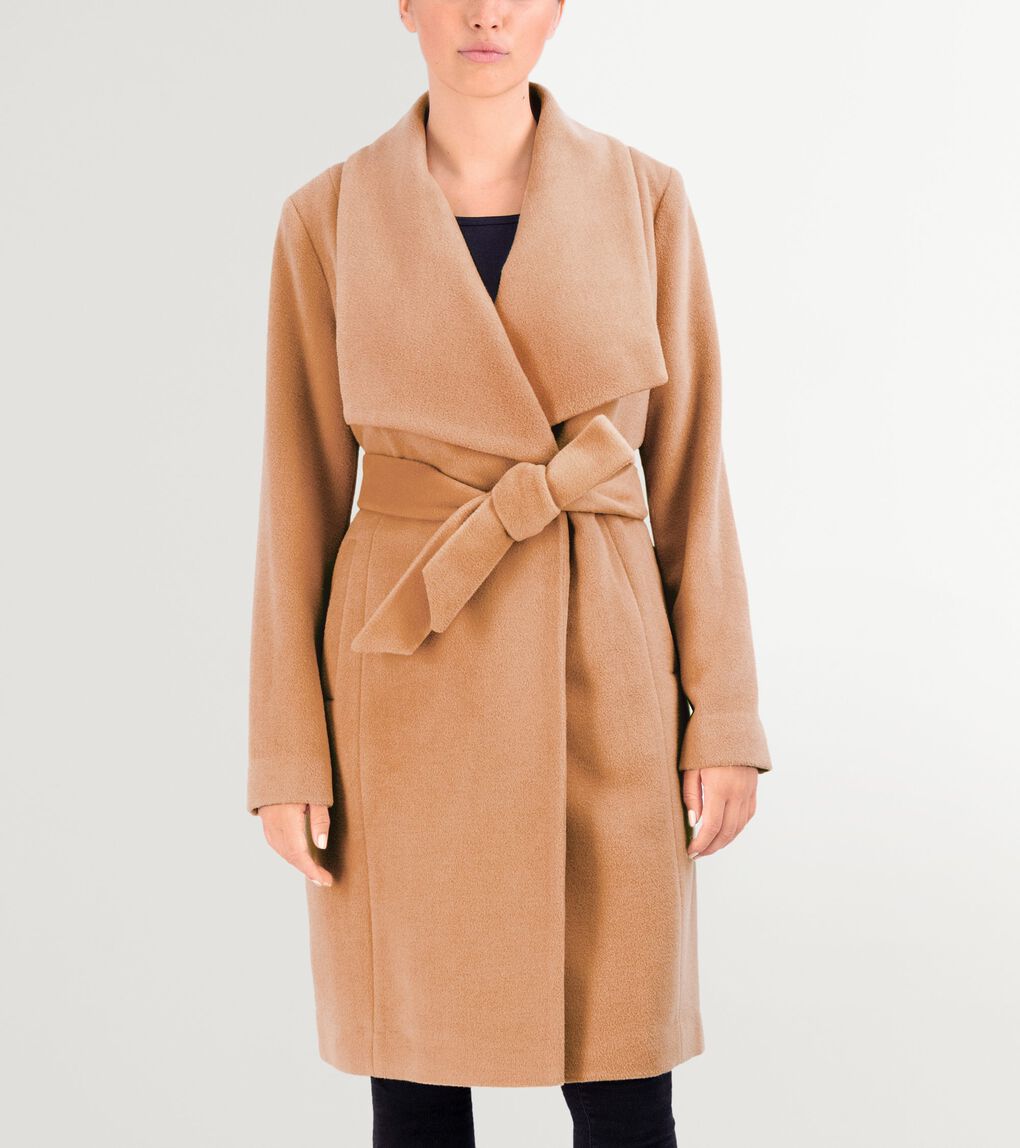 Women's Luxe Wool Maxi Wrap Coat